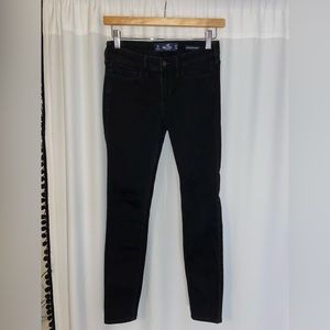 Hollister low rise super skinny jeans black jeans women’s 1S size 1 s w25 L28